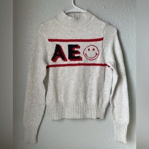 American Eagle Smiley Sweater NWT